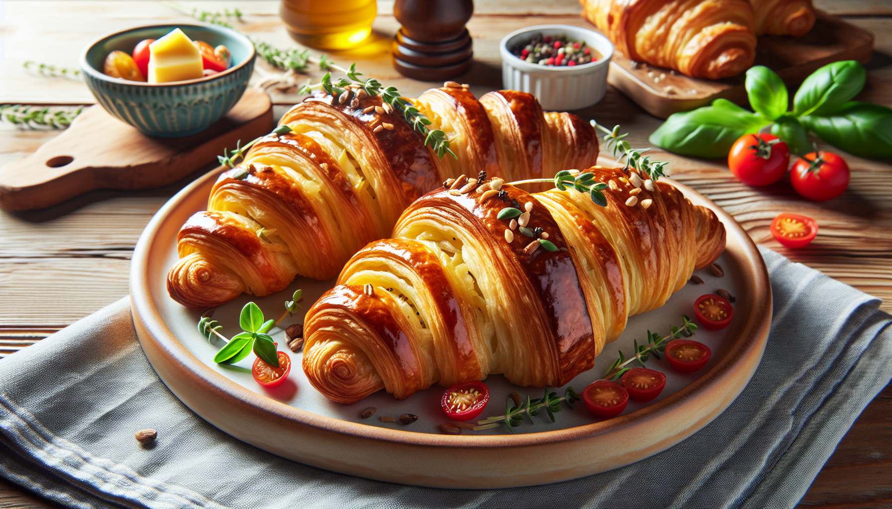 cornetti di pasta sfoglia salati